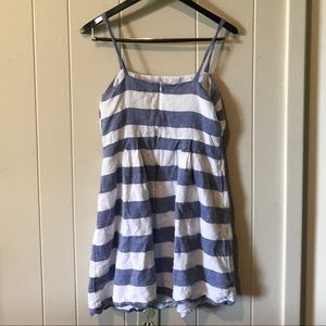 LOFT Casual summer linen dress, nautical stripes